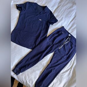 Navy FIGS scrub set